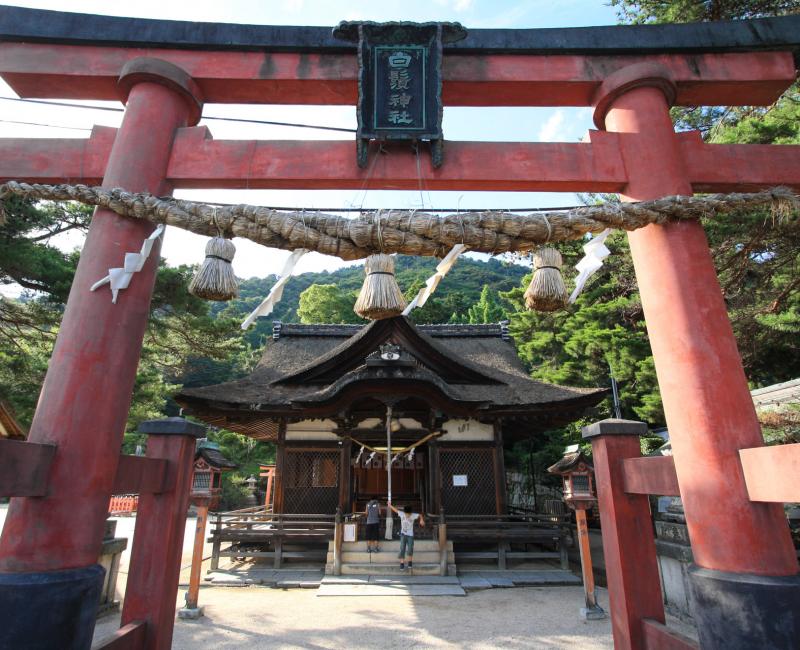 Shirahige Jinja, Pavillon principal Honden Shirahige Jinja, Pavillon principal Honden