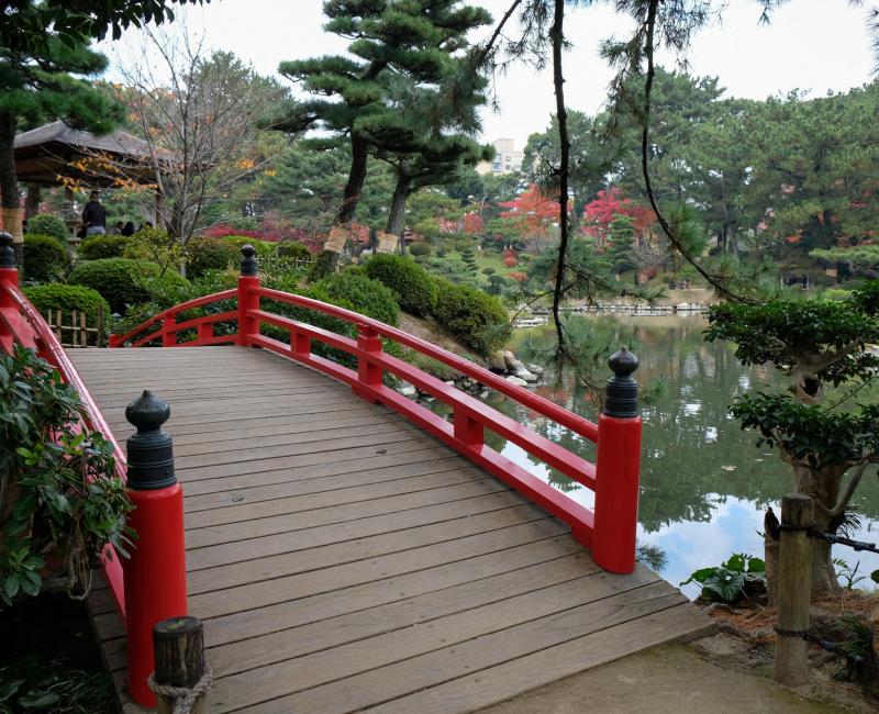 Pont japonais au Shukkei-en Pont japonais au Shukkei-en
