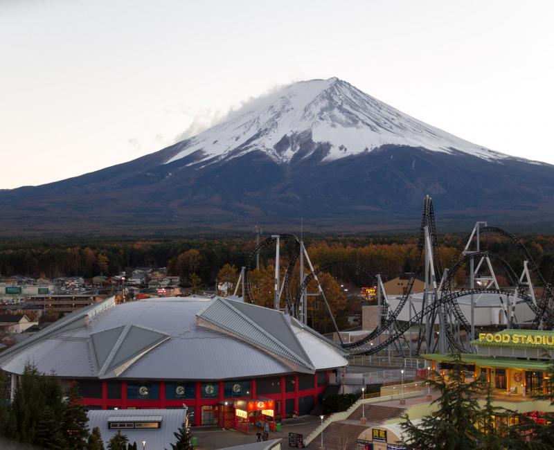 Parc d'attractions Fuji-Q Highland, Vue sur le Mont Fuji