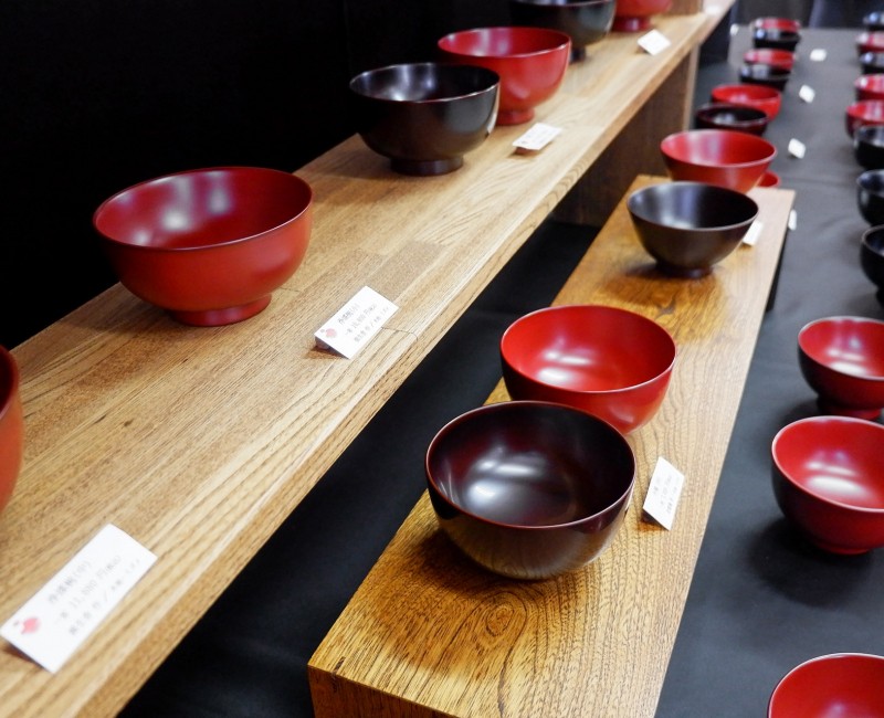 Art de la table en laque au musée Joboji à Ninohe