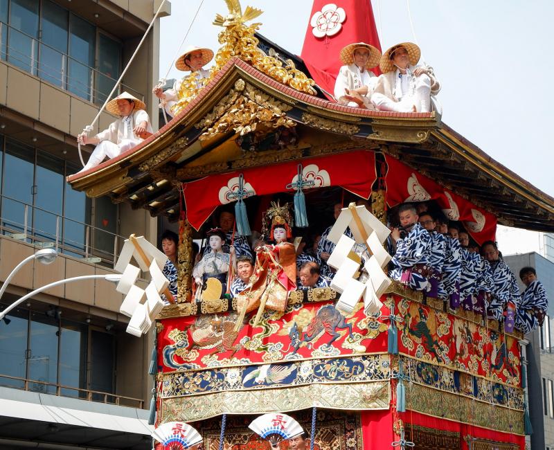 Char Hoko Naginata au Gion Matsuri de Kyoto