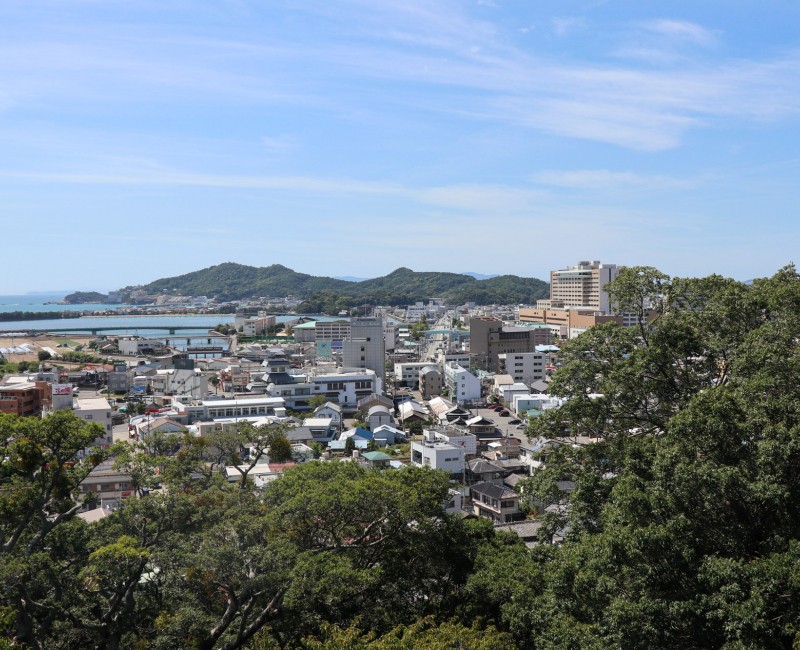 Vue panoramique sur Wakayama depuis Kimii-dera