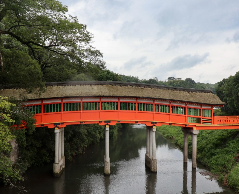 Pont Kurehashi au Usa Hachiman-gu Pont Kurehashi au Usa Hachiman-gu