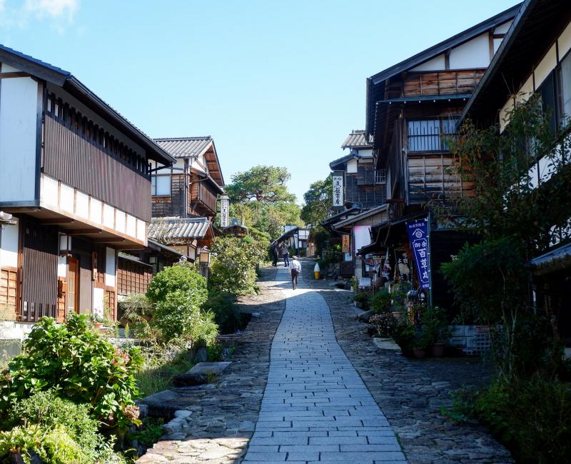Magome (Gifu), randonnée Nakasendo