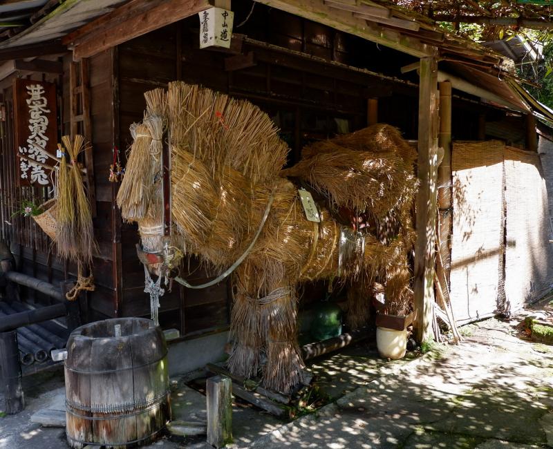 Ecurie à Tsumago sur la route Nakasendo (vallée de Kiso)