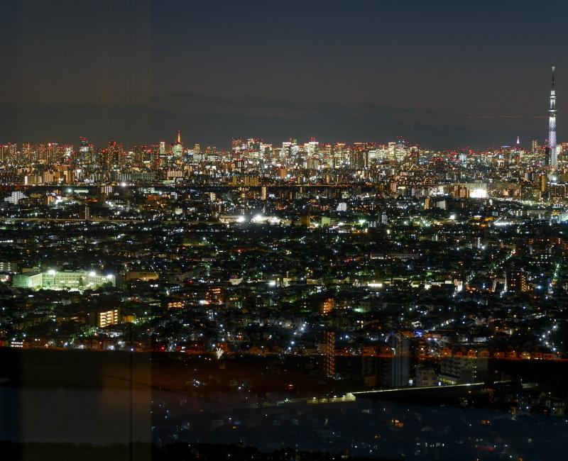 Panorama nocturne sur Tokyo depuis tour I-Link Chiba Panorama nocturne sur Tokyo depuis tour I-Link Chiba