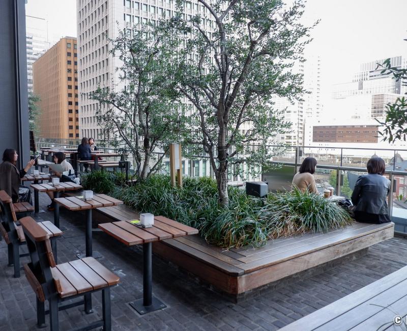 Terrasse en plein air du Marunouchi House 2 Terrasse en plein air du Marunouchi House 2