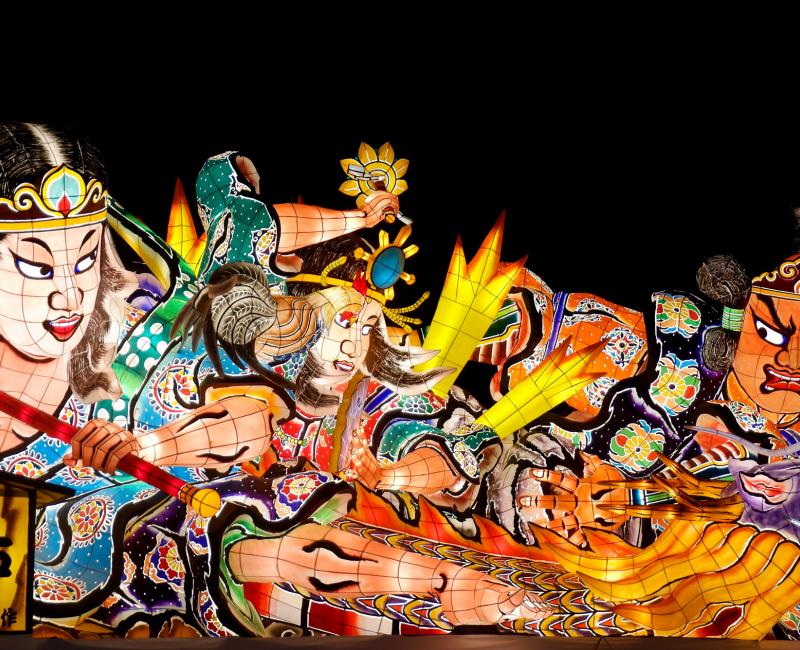 Char du Nebuta Matsuri exposé au Maison Nebuta Warasse (Aomori) 7 Char du Nebuta Matsuri exposé au Maison Nebuta Warasse (Aomori) 7