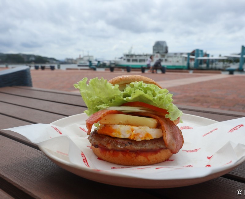 Sandwich Burger Hikari à Sasebo (Nagasaki)