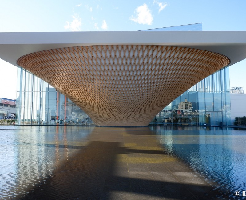 Architecture extérieure du Mt. Fuji World Heritage Centre (Shizuoka)