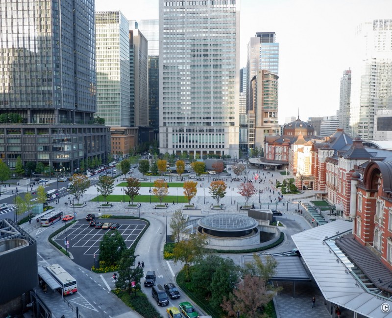 Vue sur la gare de Tokyo côté Marunouchi (2019)