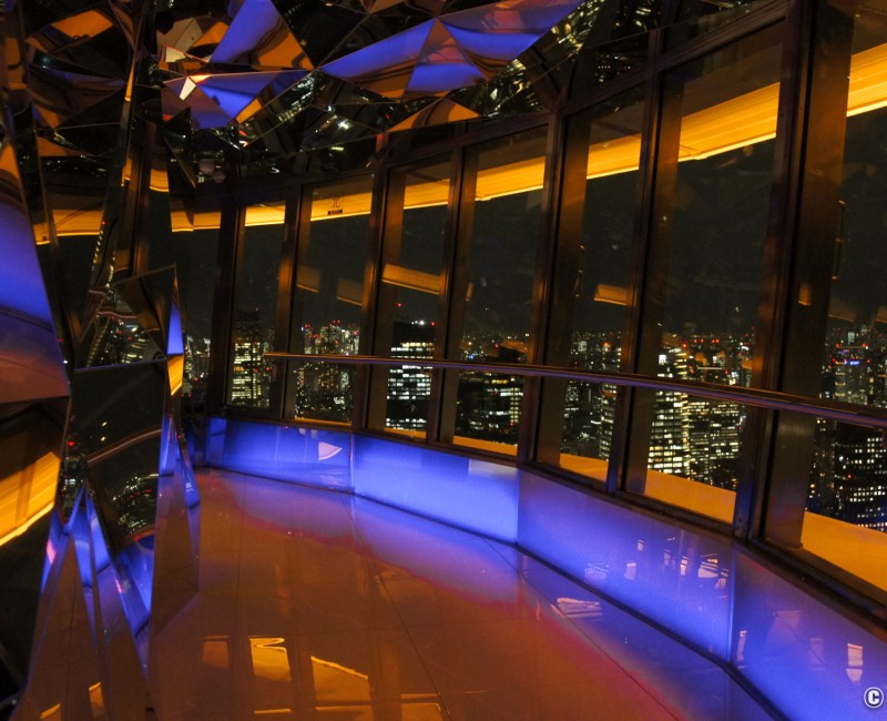 Tour de Tokyo, observatoire Top Deck de nuit