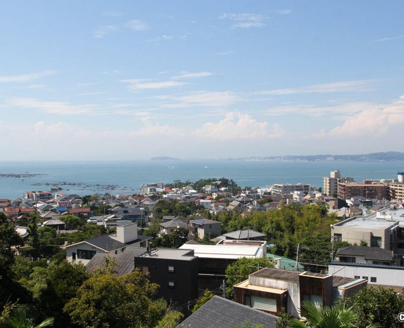 Hayama, panorama sur les hauteurs du parc Ajisai