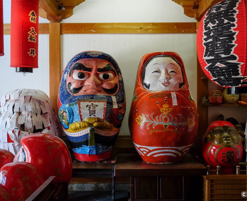 Horin-ji (temple Daruma-dera à Kyoto), différentes poupées Daruma 2