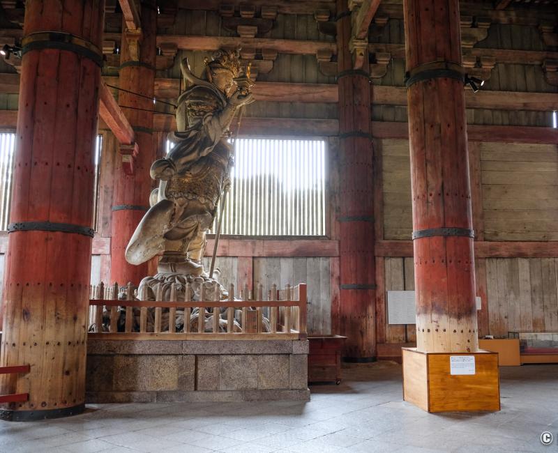Todai-ji (Nara), statue de Bishamonten, gardien céleste du Nord