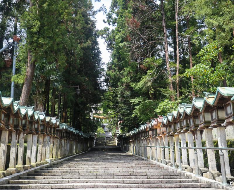 Hozan-ji (Nara), escalier à l'entrée du temple Hozan-ji (Nara), escalier à l'entrée du temple