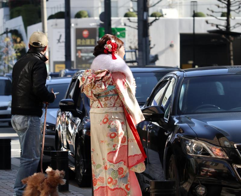 Jeunes japonaises en kimono furisode pour Seijin no hi 5