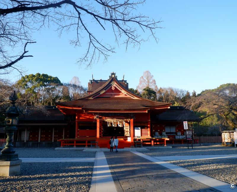 Fujisan Hongu Sengen Taisha, esplanade avec le bâtiment principal du sanctuaire Fujisan Hongu Sengen Taisha, esplanade avec le bâtiment principal du sanctuaire