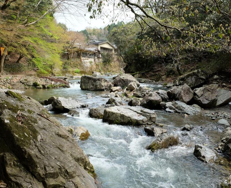 Parc Settsukyo (Osaka), gorges de la rivière Akuta