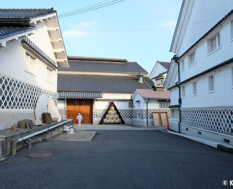 Brasserie de saké Kamotsuru Shuzo (Saijo, Higashi-Hiroshima), bâtiments extérieurs