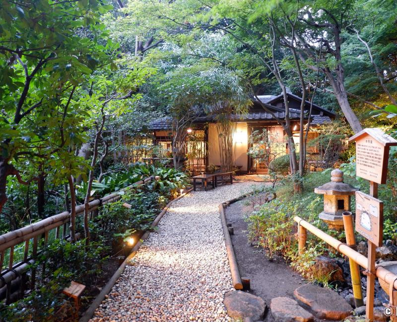 Chinzan-so Teien (Tokyo), restaurant de soba Mucha-an (fermé)