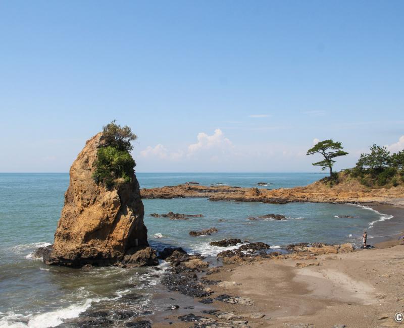 Yokosuka, parc Tateishi côté ouest et baie de Sagami Yokosuka, parc Tateishi côté ouest et baie de Sagami