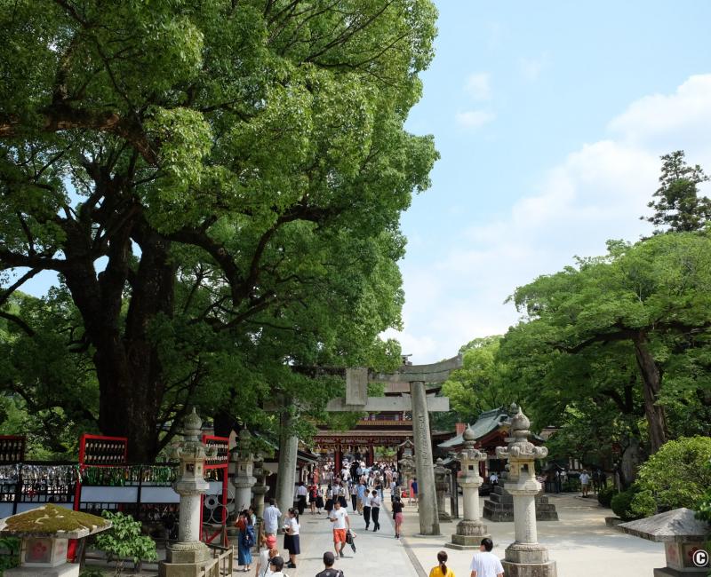 Dazaifu Tenman-gu, allée principale du sanctuaire