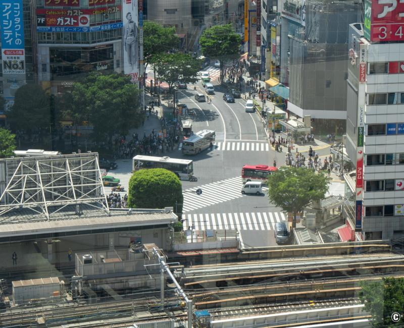 Hikarie (Shibuya), vue sur le carrefour de Shibuya Hikarie (Shibuya), vue sur le carrefour de Shibuya