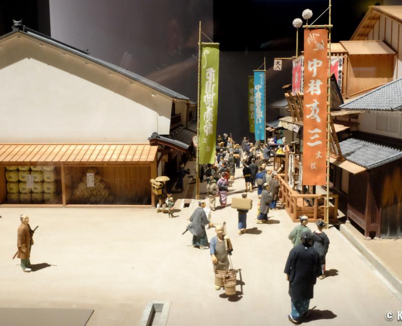 Musée de l'histoire d'Osaka, diorama de l'ancienne ville d'Osaka 2 Musée de l'histoire d'Osaka, diorama de l'ancienne ville d'Osaka 2
