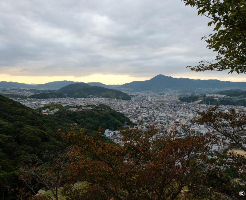 Château de Sumoto (Awaji), panorama sur la ville