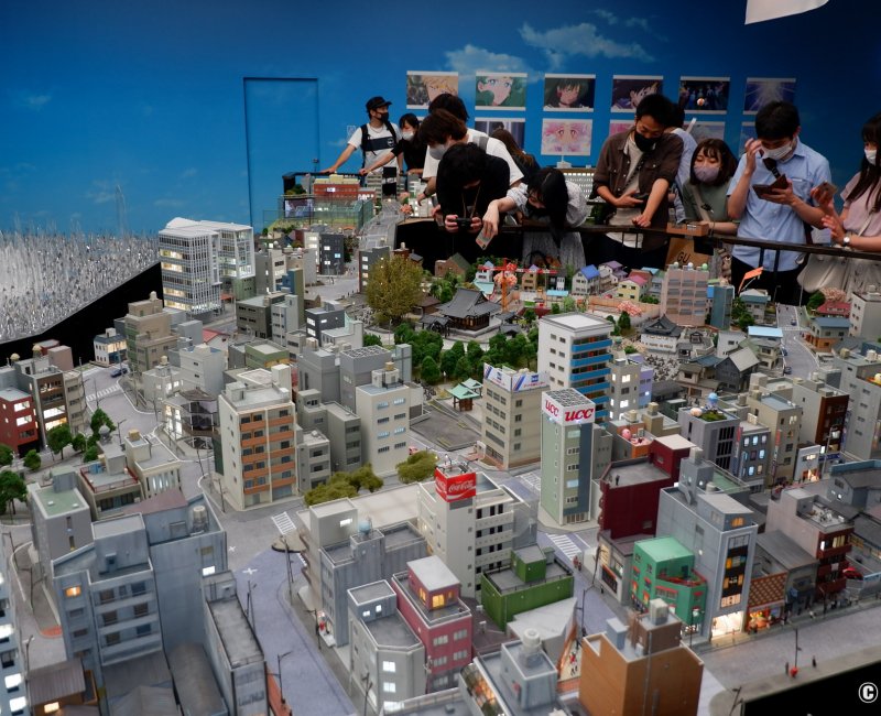 Small Worlds Tokyo (Odaiba), monde Sailor Moon et quartier Azabu-Juban en miniature Small Worlds Tokyo (Odaiba), monde Sailor Moon et quartier Azabu-Juban en miniature