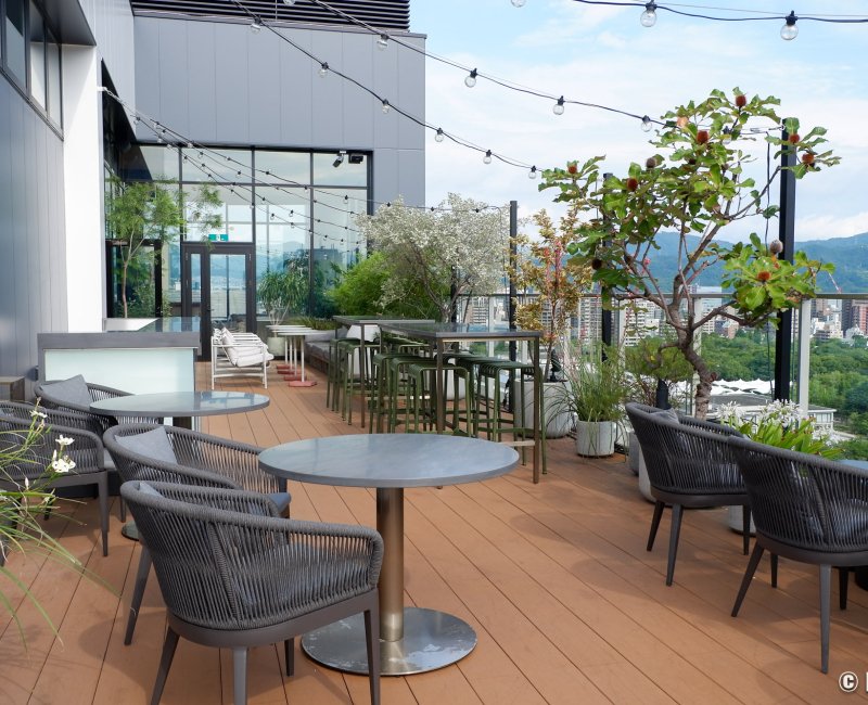 The Knot Hiroshima, bar Kei sur le toit-terrasse de l'hôtel