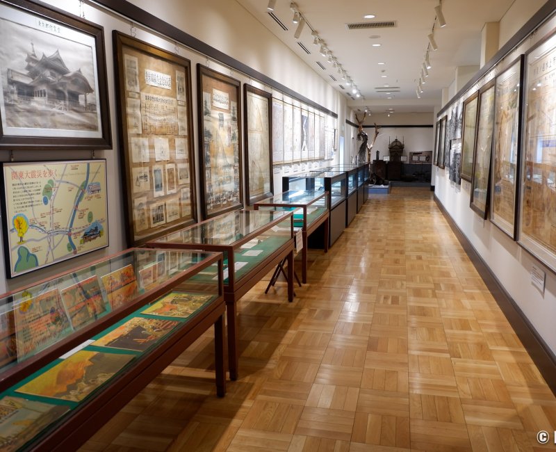 Parc Yokoamicho (Tokyo), exposition du musée de la reconstruction de Tokyo