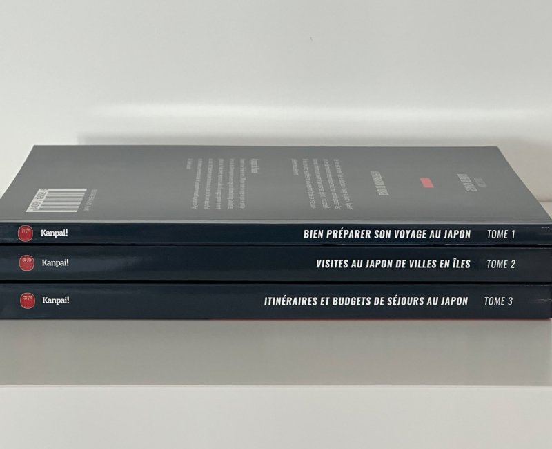 Les 3 livres de la collection "Guide de voyage au Japon" (2)