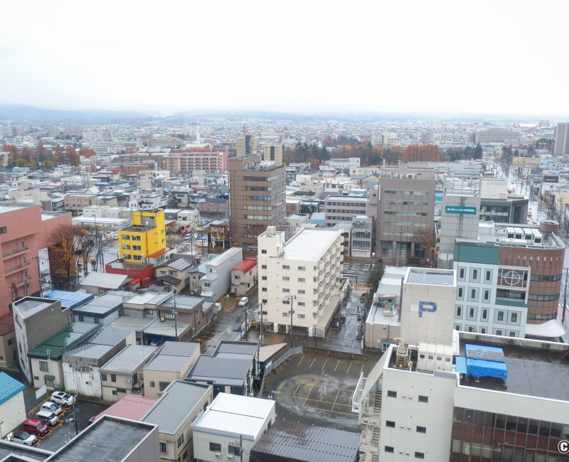 Aomori, vue sur la ville depuis l'établissement Hotel Aomori Aomori, vue sur la ville depuis l'établissement Hotel Aomori