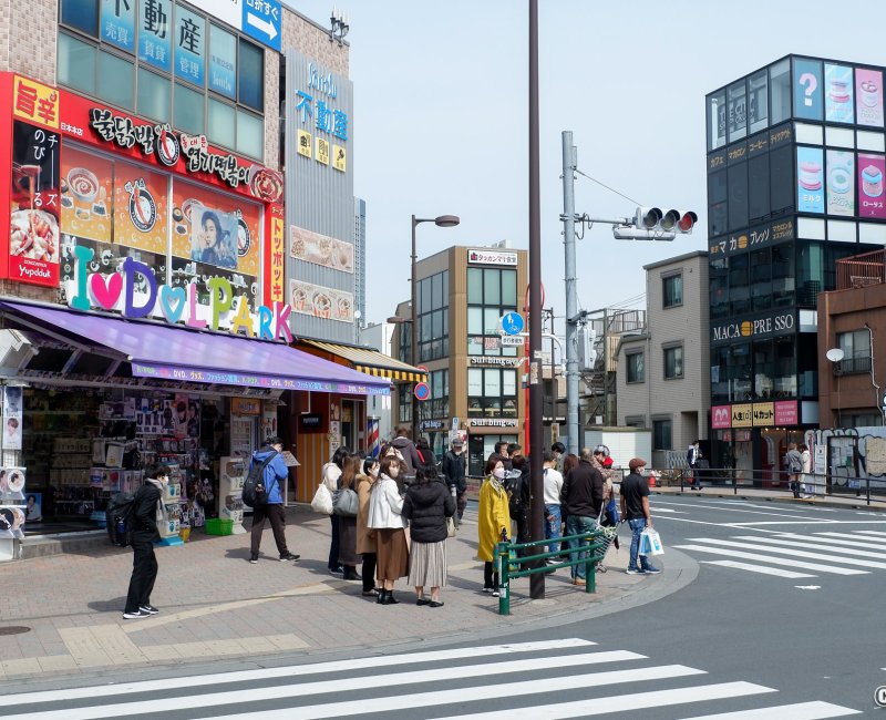 Shin-Okubo (Shinjuku), boutique Idol Park dans le quartier coréen de Tokyo