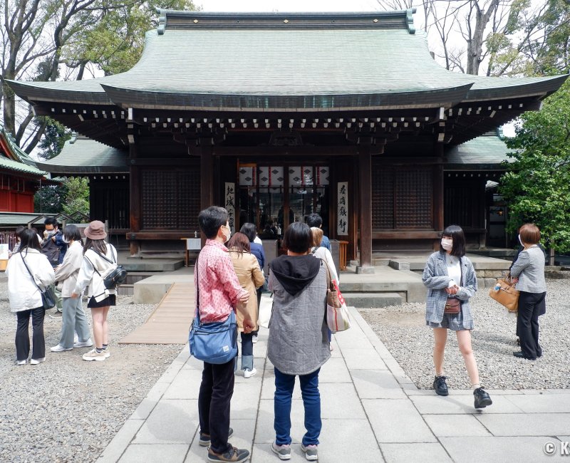 Kawagoe Hikawa-jinja, pavillon principal du sanctuaire