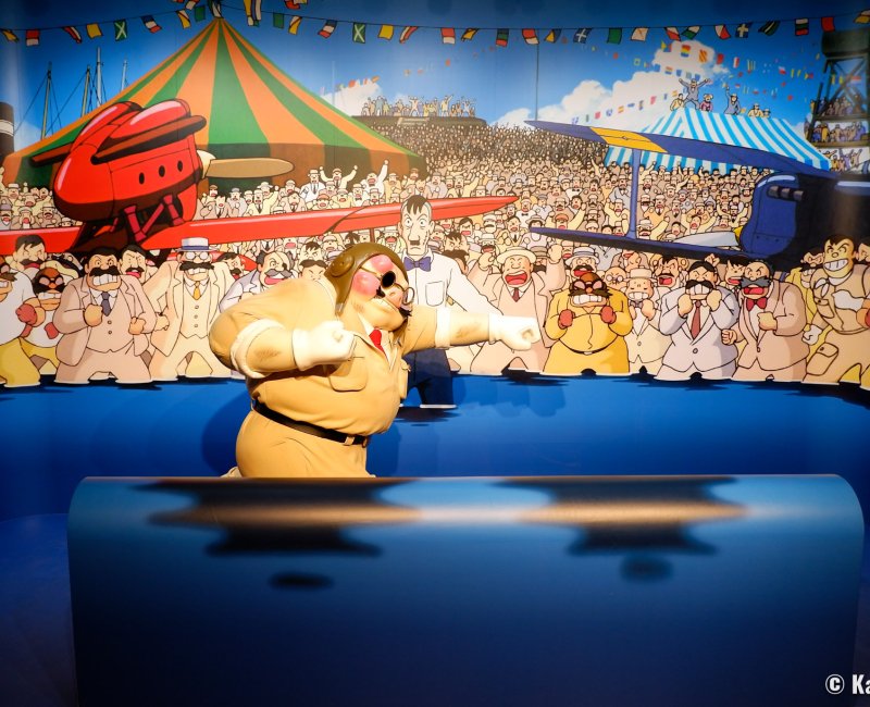 Ghibli Park (Nagoya), reproduction d'une scène du film Porco Rosso Ghibli Park (Nagoya), reproduction d'une scène du film Porco Rosso