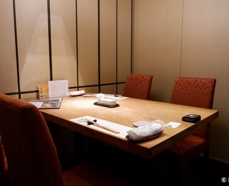 Otaru Masazushi Ginza (Tokyo), salle de restauration privée
