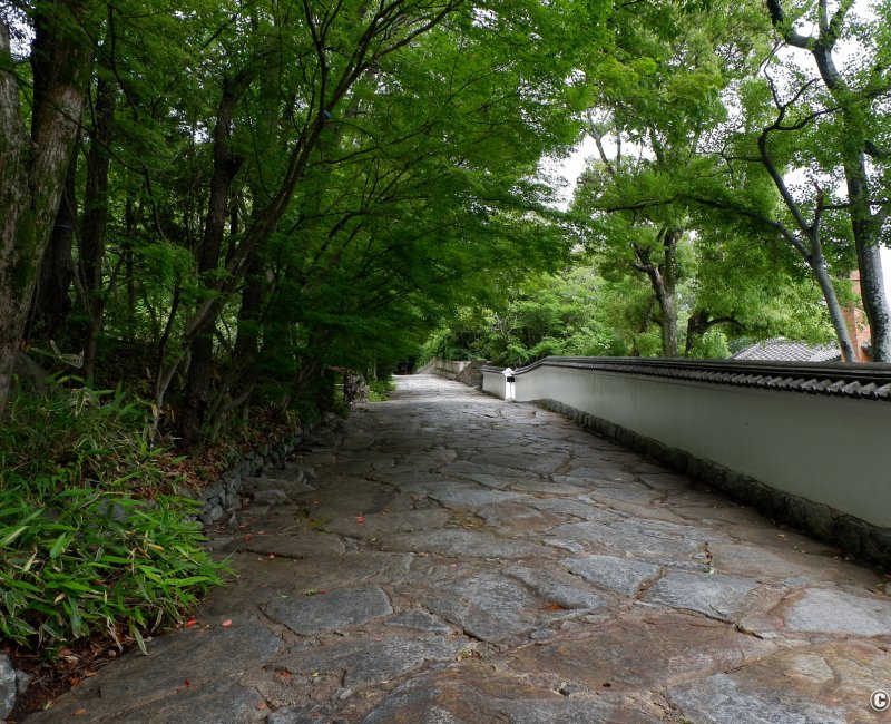 Shikoku Mura (Takamatsu), Chemin Nagarezaka au début de la visite