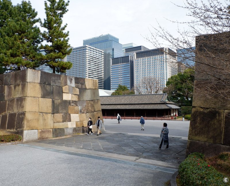 Kokyo Higashi Gyoen (Tokyo), promenade entre les anciennes fortifications féodales Kokyo Higashi Gyoen (Tokyo), promenade entre les anciennes fortifications féodales