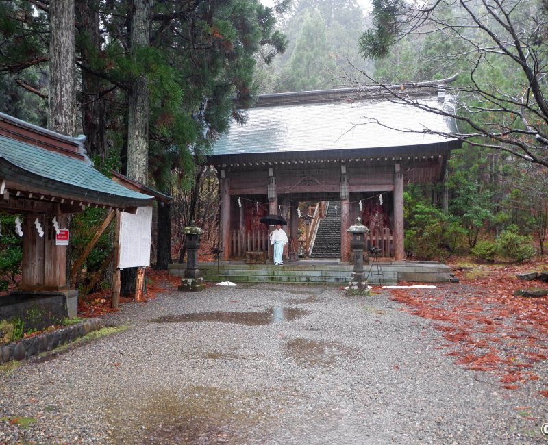 Péninsule d’Oga (Akita), entrée du sanctuaire Shinzan-jinja 
