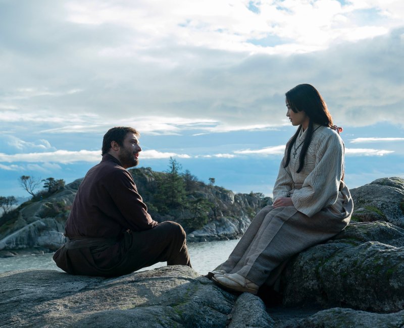 Shogun, John Blackthorne (alias William Adams) et Toda Mariko (alias Hosokawa Gracia) Shogun, John Blackthorne (alias William Adams) et Toda Mariko (alias Hosokawa Gracia)