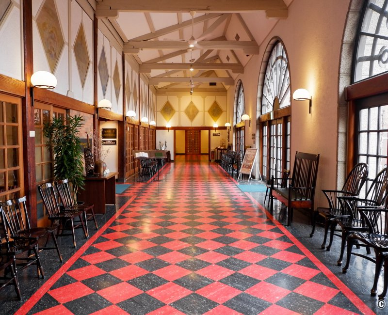 Kurashiki Ivy Square (Okayama), couloir de l'hôtel