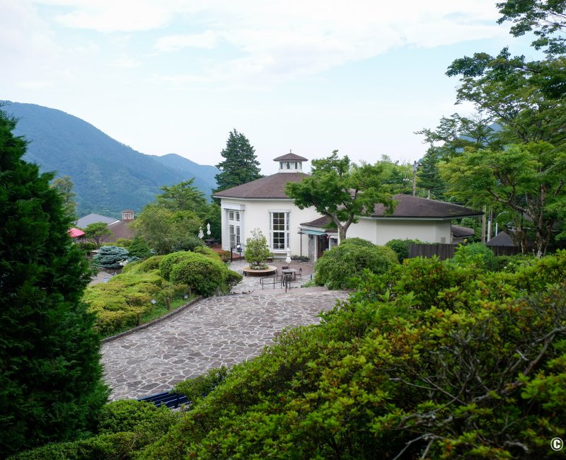 Parc Gora à Hakone, maison de thé avec sandwiches Isshikido