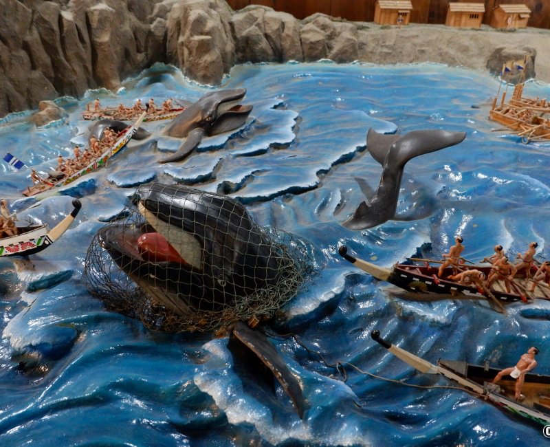 ChĂąteau de Kochi, diorama sur la tradition de la chasse Ă  la baleine au Japon 2 ChĂąteau de Kochi, diorama sur la tradition de la chasse Ă  la baleine au Japon 2