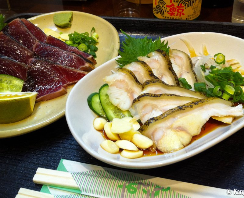 Hirome Ichiba (Kochi), assiette de bonite Katsuo Hirome Ichiba (Kochi), assiette de bonite Katsuo