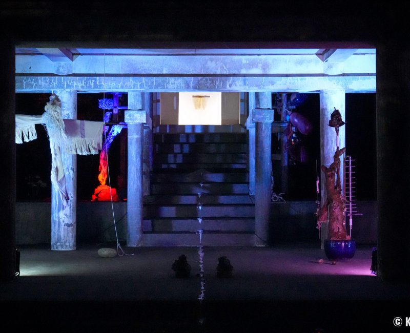 Tanegashima Light Festival, œuvre Artist in residence ©E22