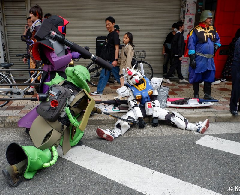 Nipponbashi Street Festa (Osaka), cosplay de robots mecha Gundam