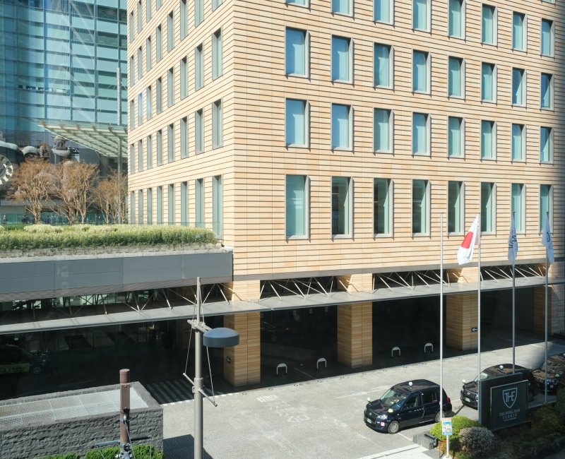 The Royal Park Hotel Iconic Tokyo Shiodome, vue sur la façade de l'hôtel
